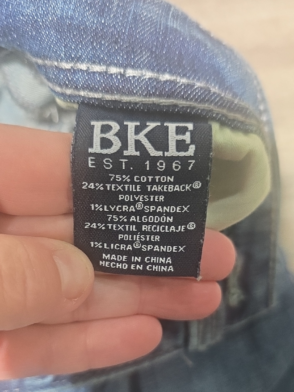 BKE Mens AIDEN Blue Flare Jeans 28X34 - Picture 7 of 8